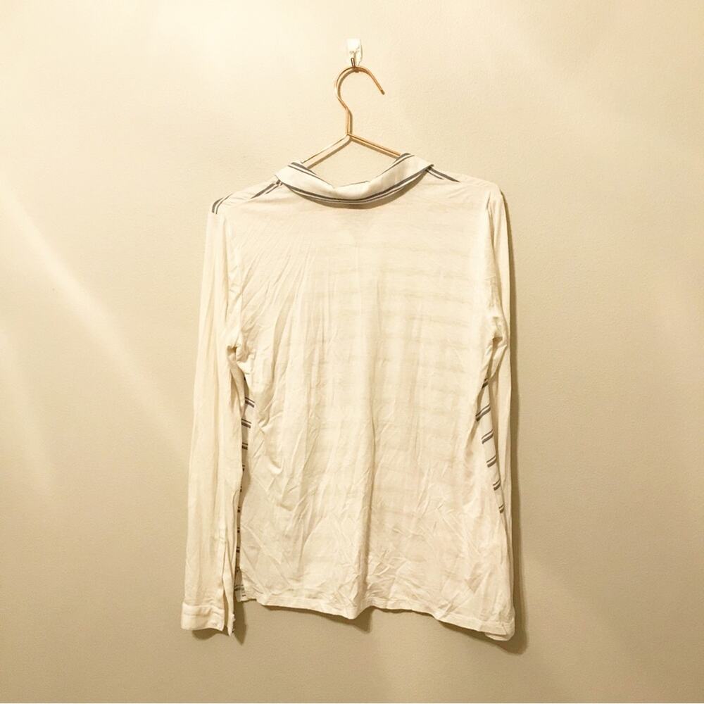 Ann Taylor Career Button Down Collared Striped Mi… - image 5